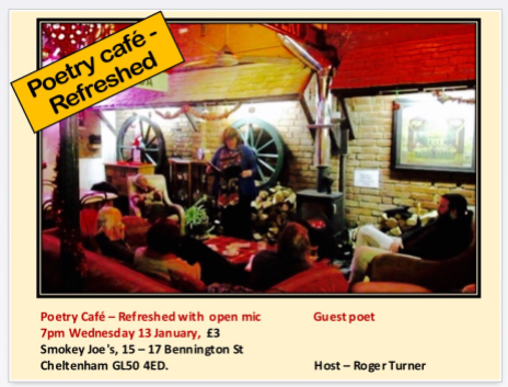 Poetry Café Refreshed at Smokey Joe's, Cheltenham